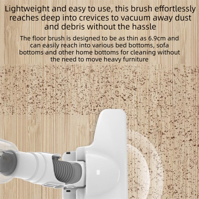 White Cordless Handheld Vacuum Cleaner with Extension Wand -  Wireless Home, Car and Pet Hair Vacuum, USB Rechargeable Lightweight Dust Mite Cleaner