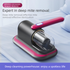2-piece Home Cleaning  Bundle - Red UV Mattress Mite Vacuum Cleaner & White Cordless Handheld Stick Vacuum Set, Wireless Rechargeable Home Car Pet Hair Cleaning Kit