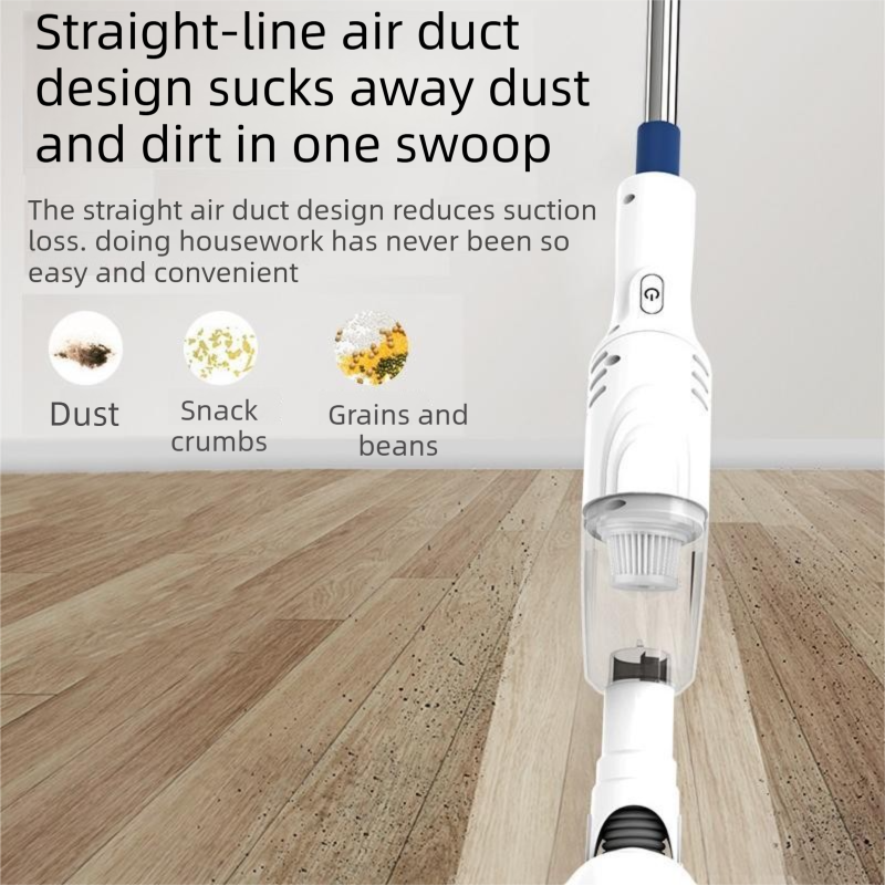 2-piece Home Cleaning  Bundle - Red UV Mattress Mite Vacuum Cleaner & White Cordless Handheld Stick Vacuum Set, Wireless Rechargeable Home Car Pet Hair Cleaning Kit
