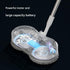 White Cordless Electric Spray Mop with LED Light Adjustable Handle Wireless Self-Propelled Floor Cleaner for Wooden flooring, tile flooring, concrete flooring