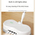 White Cordless Electric Spray Mop with LED Light Adjustable Handle Wireless Self-Propelled Floor Cleaner for Wooden flooring, tile flooring, concrete flooring