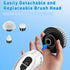 Black 9 piece replaceable cleaning brush heads Electric Spin Scrubber with Extendable Handle - Cordless Rechargeable Cleaning Brush for Kitchen, Bathroom and Floors - IPX6 Waterproof, 2-Speed Motor, Long Battery Life
