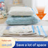 9-piece Vacuum Storage Bags Set(3 medium, 3 large, 2 extra large, 1 hand pump)- Heavy Duty Space Saving Compression Bags for Clothes Quilts Bedding Moisture Proof Wardrobe Organisation Travel Storage Reusable Durable Seal