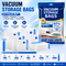 11-piece Vacuum Storage Bags Set(2 small, 2 medium, 3 large, 3 extra large, 1 hand pump)- Heavy Duty Space Saving Compression Bags for Clothes Quilts Bedding Moisture Proof Wardrobe Organisation Travel Storage Reusable Durable Seal