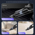 Silver and Orange Cordless Handheld Vacuum Cleaner 17000Pa High Suction Portable Rechargeable 5 in 1 Car Home Cleaning Device Multi Function Dust Removal Tool Lightweight Easy Clean ECO MAX Modes
