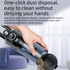 Silver and Orange Cordless Handheld Vacuum Cleaner 17000Pa High Suction Portable Rechargeable 5 in 1 Car Home Cleaning Device Multi Function Dust Removal Tool Lightweight Easy Clean ECO MAX Modes