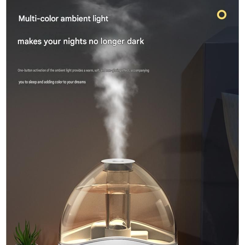 Blue 1.5L Ultrasonic Humidifier with 360° Rotating Mist Nozzle, Quiet Aroma Diffuser & 7-Color Night Light, ABS Desktop Air Moisturizer for Bedroom, Office & Home