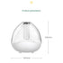 Blue 1.5L Ultrasonic Humidifier with 360° Rotating Mist Nozzle, Quiet Aroma Diffuser & 7-Color Night Light, ABS Desktop Air Moisturizer for Bedroom, Office & Home