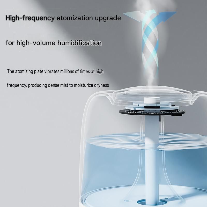 Black 650ML USB Mini Humidifier with Aromatherapy Function, Cool Mist Air Humidifier for Bedroom, Home Office, Quiet Large Mist Output Diffuser with Night Light