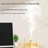 Black 650ML USB Mini Humidifier with Aromatherapy Function, Cool Mist Air Humidifier for Bedroom, Home Office, Quiet Large Mist Output Diffuser with Night Light