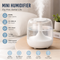 White 650ML USB Mini Humidifier with Aromatherapy Function, Cool Mist Air Humidifier for Bedroom, Home Office, Quiet Large Mist Output Diffuser with Night Light