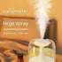White 650ML USB Mini Humidifier with Aromatherapy Function, Cool Mist Air Humidifier for Bedroom, Home Office, Quiet Large Mist Output Diffuser with Night Light