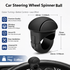 Car Steering Wheel Spinner Ball — Crafted from silicone, nylon, and metal, it features 360-degree rotation and a non-slip grip. Easy to install, it helps you steer effortlessly and navigate turns smoothly