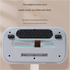 White Wireless Handheld Mite Remover Vacuum - Dual Cup Strong Suction UV Sterilization High Frequency Tapping Portable Bed Sofa Cleaner for Home