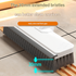 White Long Handle Floor Scrubber Brush - Stainless Steel and PP with Silicone Squeegee, 125cm Length, for Bathroom Tile Grout and Carpet Cleaning