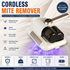 Visualized dust box White Wireless UV Mite Remover Vacuum - 10000Pa Strong Suction, High Frequency Tapping, Washable HEPA Filter, Carpet Mite Remover，Lightweight Handheld Cleaner for Bed Sofa Pet Hair