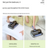Visualized dust box White Wireless UV Mite Remover Vacuum - 10000Pa Strong Suction, High Frequency Tapping, Washable HEPA Filter, Carpet Mite Remover，Lightweight Handheld Cleaner for Bed Sofa Pet Hair