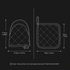 Black Heat Resistant Oven Mitts Set 1 Pair and 4 Pot Holders Quilted Cotton Kitchen Heat Protection Gloves and Pads Silver Coated Non Slip Baking Cooking Kitchen Accessories