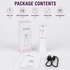 White 2 in 1 Portable Facial Mist Humidifier Nano Mist Sprayer Hydration Device USB Rechargeable Skin Moisturising Sprayer for Home Office Travel Beauty Skincare