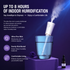 Red 2 in 1 Portable Facial Mist Humidifier Nano Mist Sprayer Hydration Device USB Rechargeable Skin Moisturising Sprayer for Home Office Travel Beauty Skincare