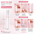 Red 2 in 1 Portable Facial Mist Humidifier Nano Mist Sprayer Hydration Device USB Rechargeable Skin Moisturising Sprayer for Home Office Travel Beauty Skincare