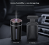 Black Car Aroma Diffuser Humidifier with Storage Box, USB Powered Car Air Freshener Mist Maker, Portable Vehicle Humidifier with Organizer Holder, Essential Oil Diffuser for Auto Interior Decoration