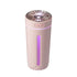 Pink USB Rechargeable Car Aroma Diffuser Humidifier with Ambient Light, 300ml Portable Mist Air Freshener for Vehicle Office Home