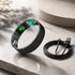 Smart Ring Size 11 (Black) – Frosted Black Wellness Tracker with Heart Rate, Blood Oxygen, Sleep, Steps and Mood Monitoring, IP68 Waterproof USB Magnetic Charging Ring