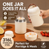 White 500ml Thermal Food Jar with Spoon Portable Insulated Lunch Container Vacuum Soup Cup Leakproof Food Flask for Office Travel Camping Stew Rice Porridge Meal Prep