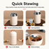 Black 1050ml Thermal Food Jar with Spoon Portable Insulated Lunch Container Vacuum Soup Cup Leakproof Food Flask for Office Travel Camping Stew Rice Porridge Meal Prep