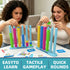 Colour Sorting Stacking Game with 50 Challenge Cards, Single Player Logic Puzzle and Ring Matching Tabletop Activity for Family Game Nights, Parties and Brain Training