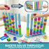 Colour Sorting Stacking Game with 50 Challenge Cards, Single Player Logic Puzzle and Ring Matching Tabletop Activity for Family Game Nights, Parties and Brain Training