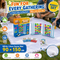 Colour Sorting Board Game 2 Player 50 Cards & White Linen Picnic Blanket Bundle