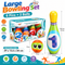Large Bowling Set 6 Pins 2 Balls Indoor Outdoor Family Party Game Oversized Soft Bowling Toy Set for Fun Activities Sports Practice and Gift