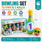 Large Bowling Set 10 Pins 2 Balls Indoor Outdoor Family Party Game Soft Bowling Toy Set Extra Large Size Sports Activity Set for Home Garden Recreation and Fun Entertainment