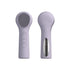 Purple Heated Silicone Facial Cleansing Brush - Dual Sided, Rechargeable, 3 Vibration Levels, Magnetic Charging for Daily Skincare, Bathroom and Travel