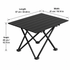 Black Portable Folding Table - 57*41cm Carbon Steel Compact Carry Design, Quick Setup and Space Saving Storage for Market Stalls, Camping and Outdoor Use