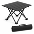 Black Portable Folding Table - 41 x 35 cm Carbon Steel Compact Carry Design, Quick Setup and Space Saving Storage for Market Stalls, Camping and Outdoor Use