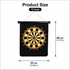 12 Inch Magnetic Dart Board Set - 40 x 32 cm, 3 mm Thick Target with 4 Darts, Compact Indoor Family Game for Home, Parties and Travel