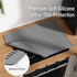 Grey Silicone Countertop Protector and Dish Drying Mat - Dishwasher Safe (71x50cm)