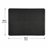 Black Extra Large Silicone Countertop Protector & Dish Drying Mat - Dishwasher Safe (76x53cm)