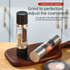 Dual Head Manual Pepper Grinder Silver Spice Mill with Adjustable Coarseness 20.5cm Kitchen Seasoning Tool