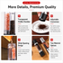 Dual Head Manual Pepper Grinder Black Spice Mill with Adjustable Coarseness 20.5cm Kitchen Seasoning Tool