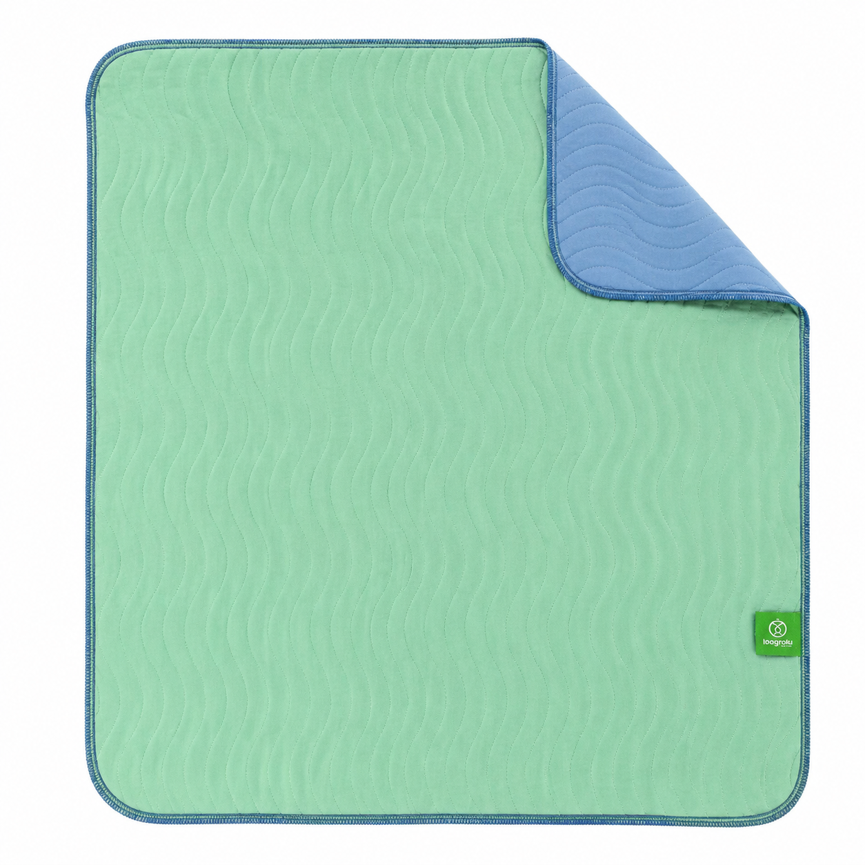 Reusable Washable Underpad - 45 x 60 cm Mint Green Waterproof Absorbent Bed Pad for Adults and Pets, Bedwetting, Incontinence Care and Pet Training