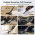 (Black and gold)Cordless Handheld Vacuum Cleaner - 2 in 1 Blow and Suction - Cyclone Dust Cup, Car and Home Use