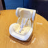 Grapefruit Mini Doll Safety Seat with Magnetic Base, Car Dashboard Plush Toy Holder Decoration