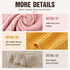 5 Piece Yellow Waffle Weave 100% Cotton Towel Set - Quick Dry Absorbent Bath Towel, 2 x Towels and 2 x Face Towels with Hanging Hook for Home and Guest Use
