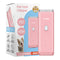 Pink Portable Pet Grooming Clipper for Dogs and Cats - IPX7 Waterproof USB Rechargeable Low Noise Hair Trimmer with Ceramic Blade and 4 Combs for Home Veterinary Use