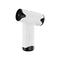White Portable Cordless Turbo Fan and Hair Dryer - 20 m/s USB Rechargable Air Duster with 4 High Speeds and Compact Low Noise Design for Camping, Car Cleaning and Inflation