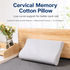 2 Pack Wave Shaped Contour Memory Foam Pillow with Washable Bamboo Fibre Covers - 3-5 Second Slow Rebound and High Low Neck Support for Back and Side Sleepers, 60 x 40 CM / F51 Style